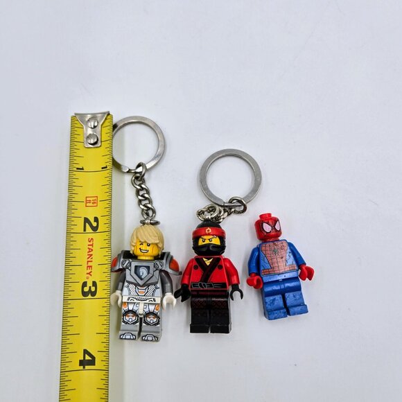Lego Keychains Nexo Knights Lance 853524 Kai Ninjago And Spider Man Mini Figure - Picture 5 of 5